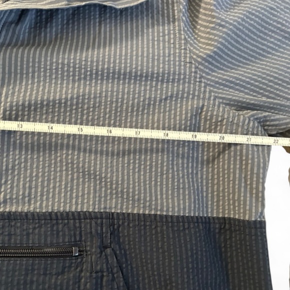 L.L. Bean Gray and Black Lightweight Shirt Jacket - Picture 3 of 7